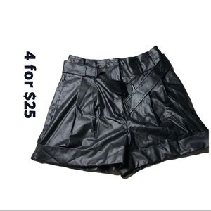 Elizabeth and james shorts faux leather